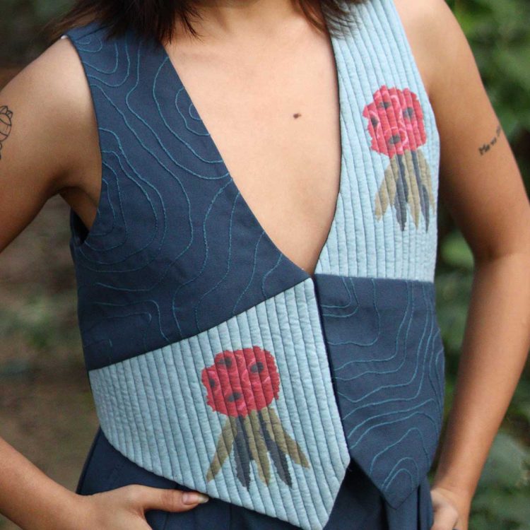 Buransh Waistcoat - Blue