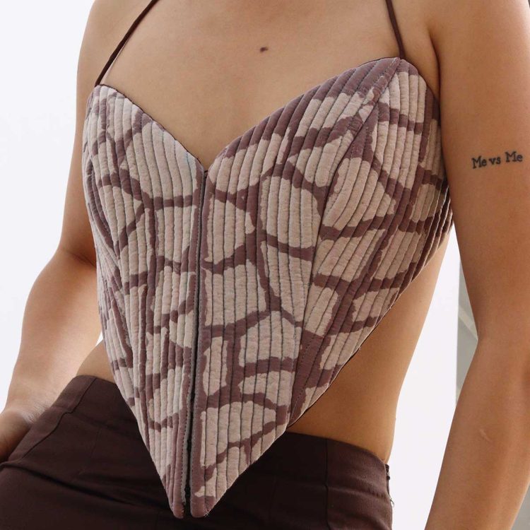Stone Corset Top